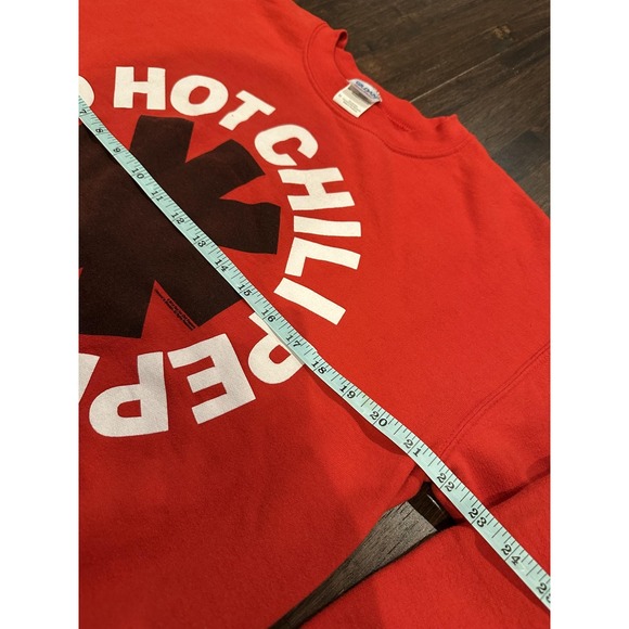 Red Hot Chili Peppers Sweatshirt Mens Medium Red Crewneck Band Pullover Rock - Picture 5 of 6